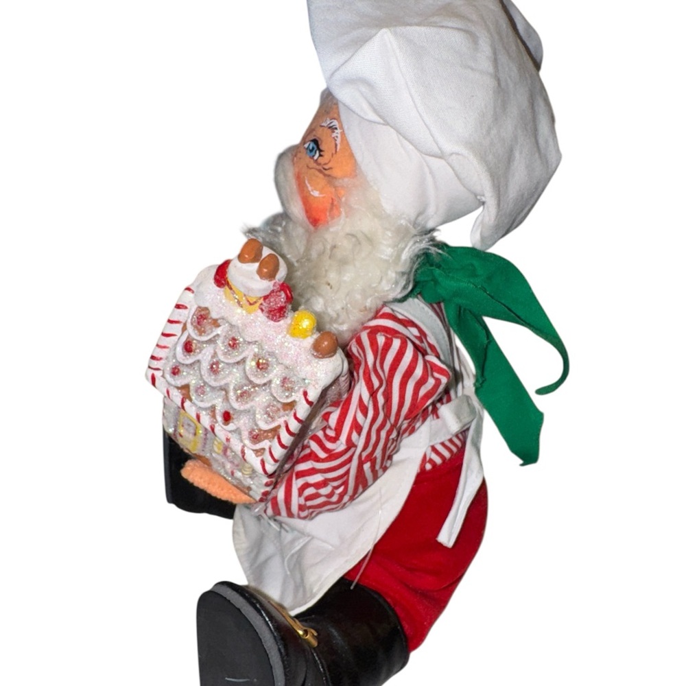 Vintage Annalee 13” “Gingerbread House Chef Santa Doll” 2004 - Picture 4 of 6